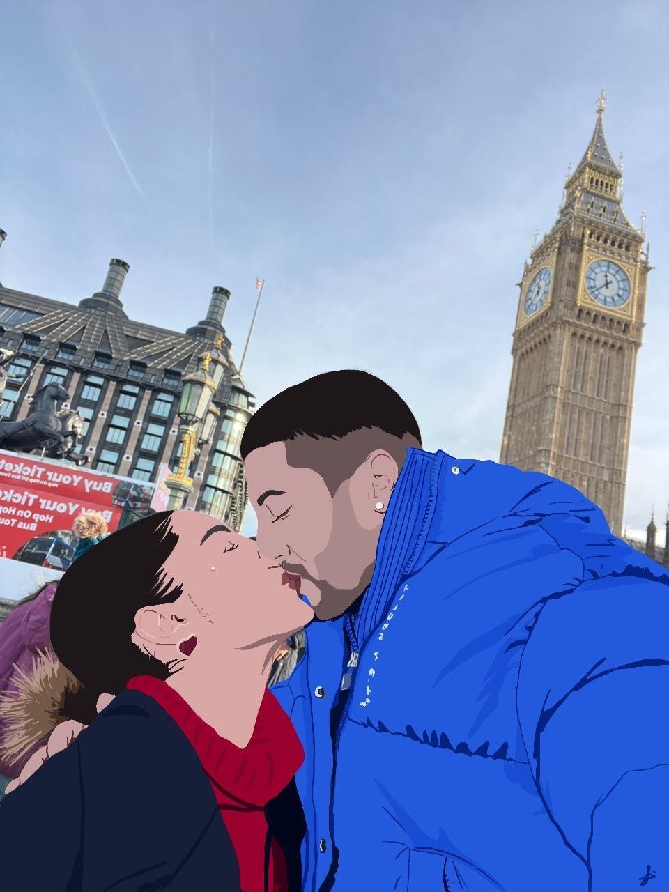 Ilustración acuarela/lineal